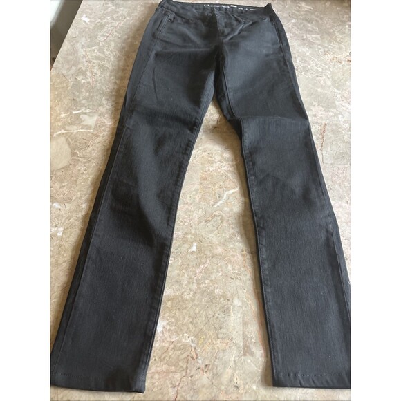 Women's Calvin Klein Black Denim Jeans  26x32 Ultimate Skinny - Picture 1 of 9